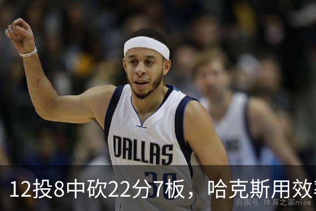 12投8中砍22分7板，哈克斯用效率回应"添头"标签